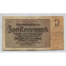 ALEMANIA 1923 BILLETE DE 2 MARCOS POST INFLACION